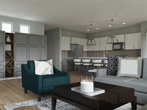 Online Designer Combined Living/Dining 3D Model