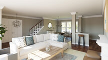 Online Designer Combined Living/Dining 3D Model