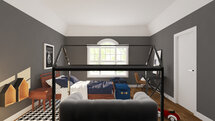 Online Designer Bedroom 3D Model