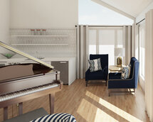 Online Designer Living Room 3D Model