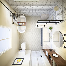 Online Designer Bathroom 3D Model