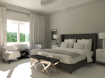 Online Designer Bedroom 3D Model