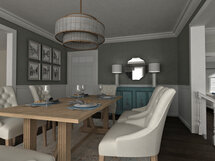 Online Designer Dining Room 3D Model
