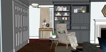 Online Designer Living Room 3D Model