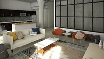 Online Designer Living Room 3D Model