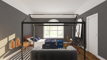 Online Designer Bedroom 3D Model