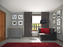 Online Designer Bedroom 3D Model