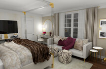 Online Designer Bedroom 3D Model