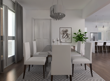 Online Designer Dining Room 3D Model