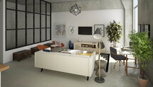 Online Designer Living Room 3D Model