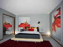 Online Designer Bedroom 3D Model