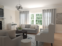 Online Designer Combined Living/Dining 3D Model