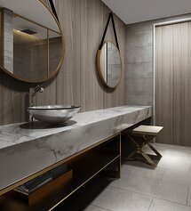 Online Designer Bathroom 3D Model