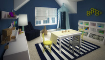 Online Designer Kids Room 3D Model