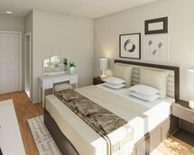 Online Designer Bedroom 3D Model