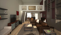 Online Designer Combined Living/Dining 3D Model