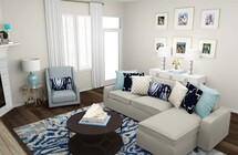 Online Designer Combined Living/Dining 3D Model