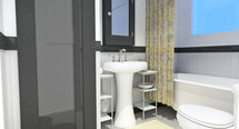 Online Designer Bathroom 3D Model