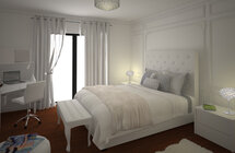 Online Designer Bedroom 3D Model