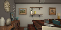 Online Designer Combined Living/Dining 3D Model