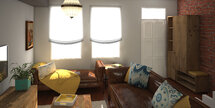 Online Designer Combined Living/Dining 3D Model