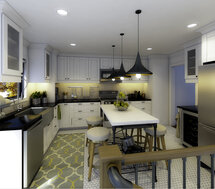 Online Designer Kitchen 3D Model