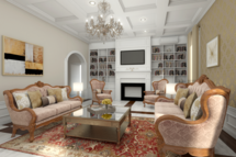 Online Designer Living Room 3D Model