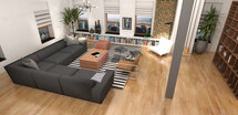 Online Designer Combined Living/Dining 3D Model