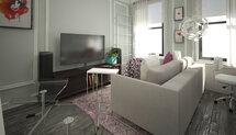 Online Designer Combined Living/Dining 3D Model