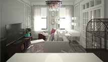 Online Designer Combined Living/Dining 3D Model