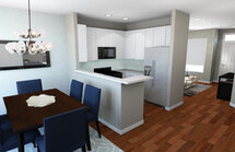 Online Designer Kitchen 3D Model