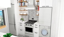 Online Designer Kitchen 3D Model