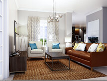 Online Designer Combined Living/Dining 3D Model
