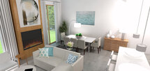 Online Designer Combined Living/Dining 3D Model