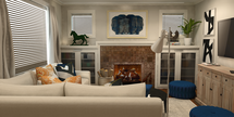 Online Designer Combined Living/Dining 3D Model