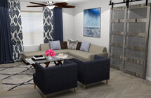 Online Designer Living Room 3D Model