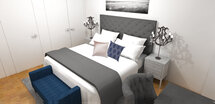 Online Designer Bedroom 3D Model