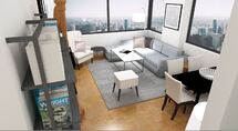 Online Designer Combined Living/Dining 3D Model