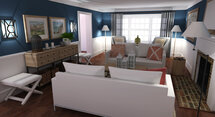 Online Designer Living Room 3D Model