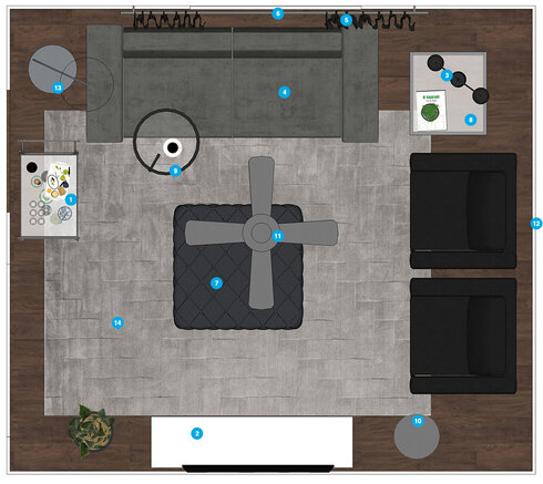 Online Designer Studio Floorplan
