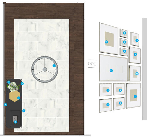 Online Designer Hallway/Entry Floorplan