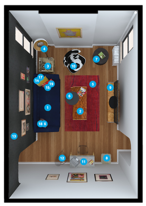 Online Designer Bedroom Floorplan