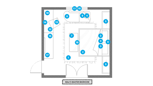 Online Designer Bedroom Floorplan