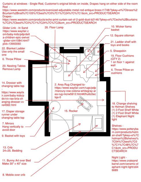 Online Designer Nursery Floorplan