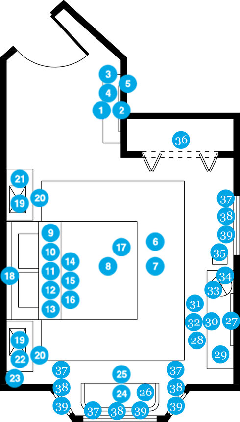 Online Designer Bedroom Floorplan
