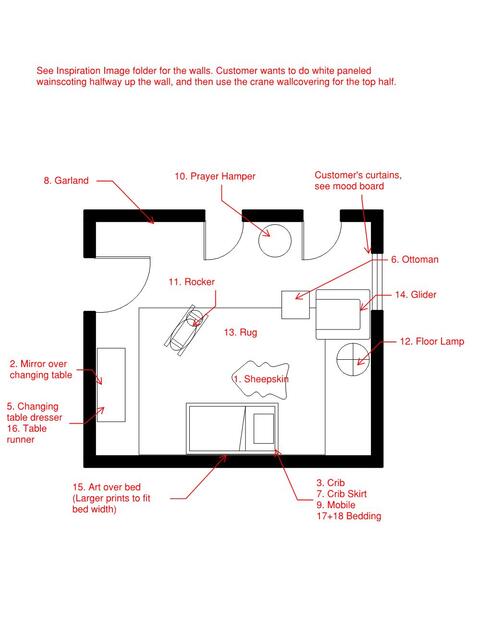 Online Designer Nursery Floorplan