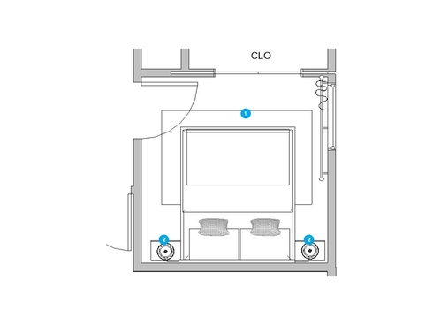 Online Designer Bedroom Floorplan