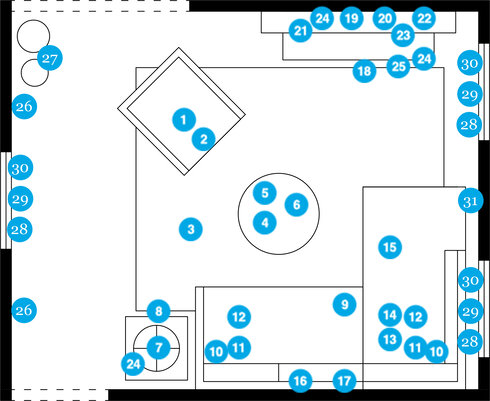 Online Designer Living Room Floorplan