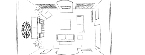Online Designer Living Room Floorplan