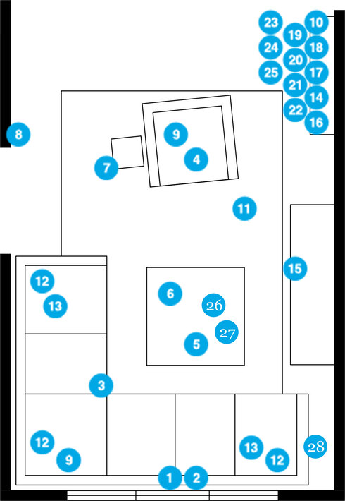 Online Designer Living Room Floorplan
